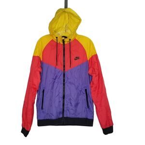NIKE SPORTSWEAR HERITAGE WINDRUNNER JACKET MEN'S MEDIUM CW2312 COLORBLOCK